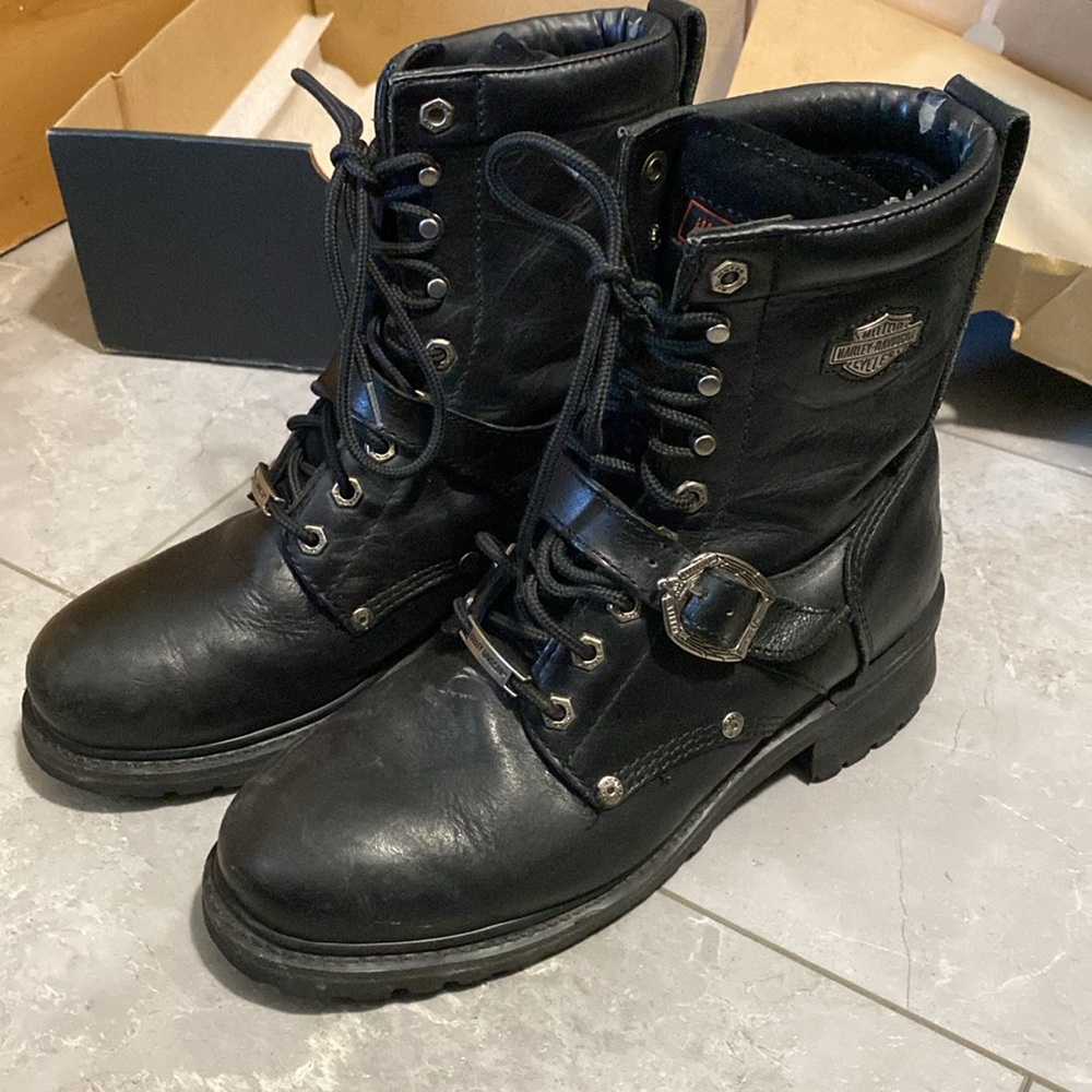Mens Harley Davidson faded glory boots - Picture 4 of 12